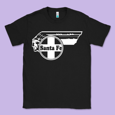 Big Chief Clean Santa Fe Railroad Classic Tee Designed By Pixelflow