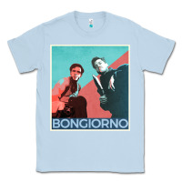 Dusty Blue Inglorious Basterds - Bongiorno poster GIFT Classic Tee - PixelFlow