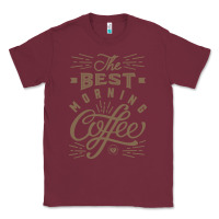 Burgundy The Best Morning Coffee Classic Tee - PixelFlow