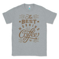 Heather Grey The Best Morning Coffee Classic Tee - PixelFlow