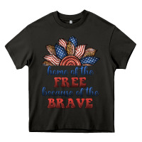 Asphalt home of the free because of the brave Heavy Core Tee - BundleAndBundleShop