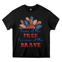 Black home of the free because of the brave Heavy Core Tee - BundleAndBundleShop