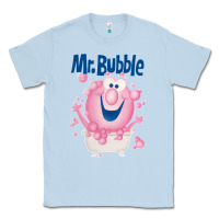 Dusty Blue Mr bubble makes bath time fun Classic Tee - PixelFlow