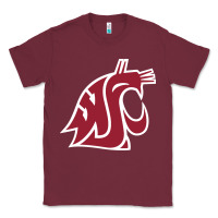 Burgundy washington state cougars Classic Tee - PixelFlow