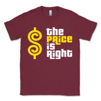 Burgundy price is right Classic Tee - PixelFlow
