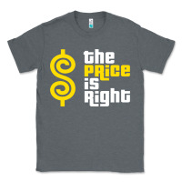 Charcoal Heather price is right Classic Tee - PixelFlow
