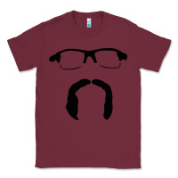 Burgundy randy dobnak art Classic Tee - PixelFlow