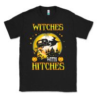 Black witches with hitches funny halloween costume gift Classic Tee - PixelFlow