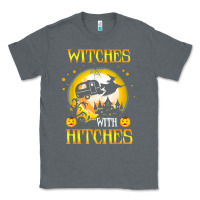 Charcoal Heather witches with hitches funny halloween costume gift Classic Tee - PixelFlow