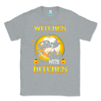 Heather Grey witches with hitches funny halloween costume gift Classic Tee - PixelFlow