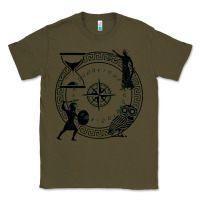 Army Green the four stoic virtues Classic Tee - PixelFlow