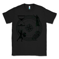 Black the four stoic virtues Classic Tee - PixelFlow