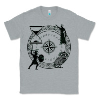 Heather Grey the four stoic virtues Classic Tee - PixelFlow