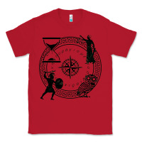 Red the four stoic virtues Classic Tee - PixelFlow