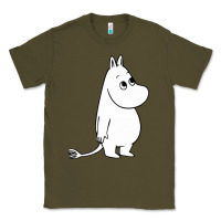 Army Green moomin character Classic Tee - PixelFlow