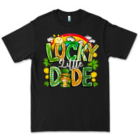 Black Lucky Little Dude Premium Tee - CowhideDigitalArt