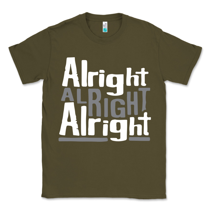 Matthew Mcconaughey Dazed & Confused Alright Alright Alright Hipster T Classic Tee by PixelFlow | Teevron
