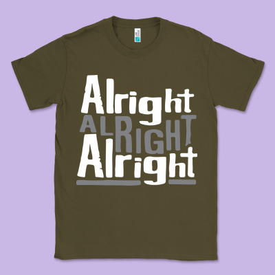 Matthew Mcconaughey Dazed & Confused Alright Alright Alright Hipster T Classic Tee Designed By Pixelflow