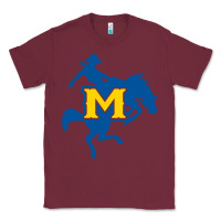 Burgundy mcneese  athletics Classic Tee - PixelFlow