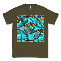 Army Green Lake Babe And Fish With Camouflage Seamless Pattern Classic Tee - BundleAndBundleShop