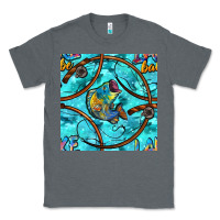 Charcoal Heather Lake Babe And Fish With Camouflage Seamless Pattern Classic Tee - BundleAndBundleShop