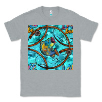 Heather Grey Lake Babe And Fish With Camouflage Seamless Pattern Classic Tee - BundleAndBundleShop