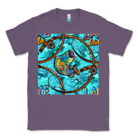 Lavender Lake Babe And Fish With Camouflage Seamless Pattern Classic Tee - BundleAndBundleShop