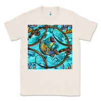 Natural Lake Babe And Fish With Camouflage Seamless Pattern Classic Tee - BundleAndBundleShop