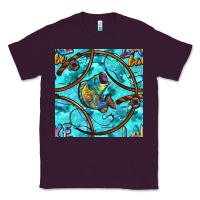 Plum Lake Babe And Fish With Camouflage Seamless Pattern Classic Tee - BundleAndBundleShop