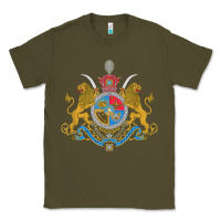 Army Green Iran Coat of arms Flag souvenir Iranian Persian Classic Tee - PixelFlow