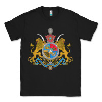 Black Iran Coat of arms Flag souvenir Iranian Persian Classic Tee - PixelFlow