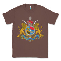 Chestnut Iran Coat of arms Flag souvenir Iranian Persian Classic Tee - PixelFlow