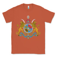 Copper Iran Coat of arms Flag souvenir Iranian Persian Classic Tee - PixelFlow