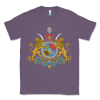 Lavender Iran Coat of arms Flag souvenir Iranian Persian Classic Tee - PixelFlow