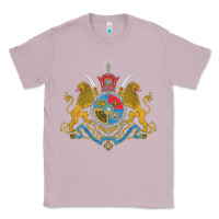 Lilac Iran Coat of arms Flag souvenir Iranian Persian Classic Tee - PixelFlow