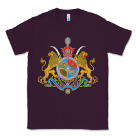 Plum Iran Coat of arms Flag souvenir Iranian Persian Classic Tee - PixelFlow