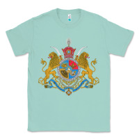 Seafoam Iran Coat of arms Flag souvenir Iranian Persian Classic Tee - PixelFlow