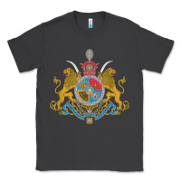 Smoke Iran Coat of arms Flag souvenir Iranian Persian Classic Tee - PixelFlow