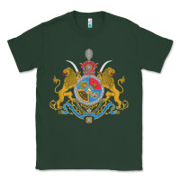 Sports Green Iran Coat of arms Flag souvenir Iranian Persian Classic Tee - PixelFlow