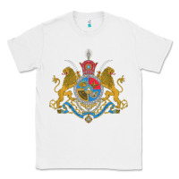 White Iran Coat of arms Flag souvenir Iranian Persian Classic Tee - PixelFlow