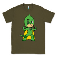 Army Green gekko cat boy Classic Tee - PixelFlow