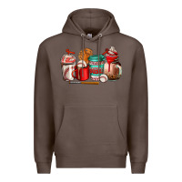 Coffee baseball coffee cup Premium Hoodie - AdoDesignShop