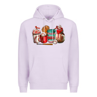 Lilac baseball coffee cup Premium Hoodie - AdoDesignShop