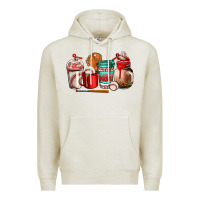 Oatmeal Heather baseball coffee cup Premium Hoodie - AdoDesignShop