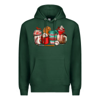 Sports Green baseball coffee cup Premium Hoodie - AdoDesignShop