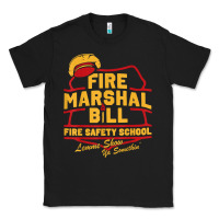 Black fire marshal bill fire safety school funny firefighter t shirt Classic Tee - PixelFlow