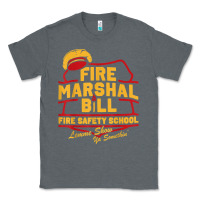 Charcoal Heather fire marshal bill fire safety school funny firefighter t shirt Classic Tee - PixelFlow