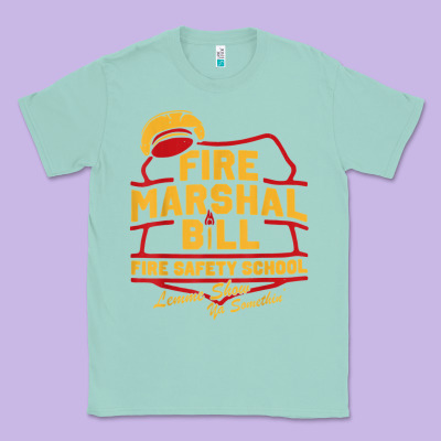 Fire Marshal Bill Fire Safety School Funny Firefighter T Shirt Classic Tee Designed By Pixelflow