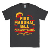 Smoke fire marshal bill fire safety school funny firefighter t shirt Classic Tee - PixelFlow