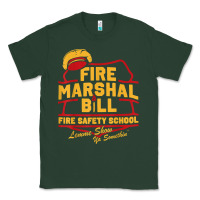 Sports Green fire marshal bill fire safety school funny firefighter t shirt Classic Tee - PixelFlow